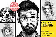 Sketch Tracing Photoshop Action, an Action Add-On by MRI STUDIO (Thumbnail 1 of 19)