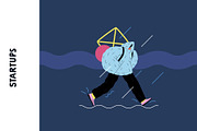 Startups flat vector illustrations, a Templates & Theme by Grivina's shop (Thumbnail 13 of 45)