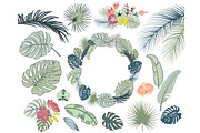 Wedding Tropical Floral clipart, a Decorative Illustration by GraphicMarket (Thumbnail 1 of 5)
