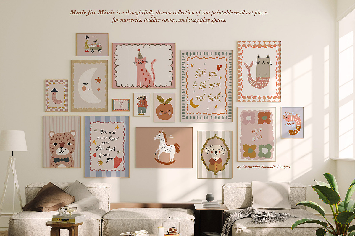 100 Nursery Prints - Made for Minis, a Background Graphic by Essentially Nomadic (Photo 3 of 12)