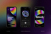 Iridescent Geometric 3D Shapes vol.2, an Object Graphic by Samolevsky (Thumbnail 7 of 23)