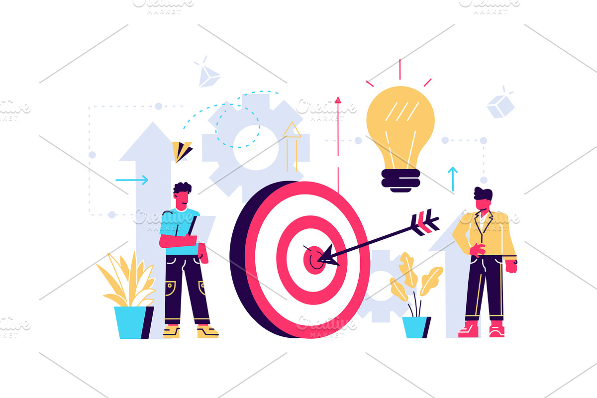 Enhance productivity, increasing, a Finance Illustration by marcovector