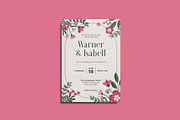Belsa Wedding Invitation Template, an Invitation Template by iDoodle Studio (Thumbnail 2 of 4)