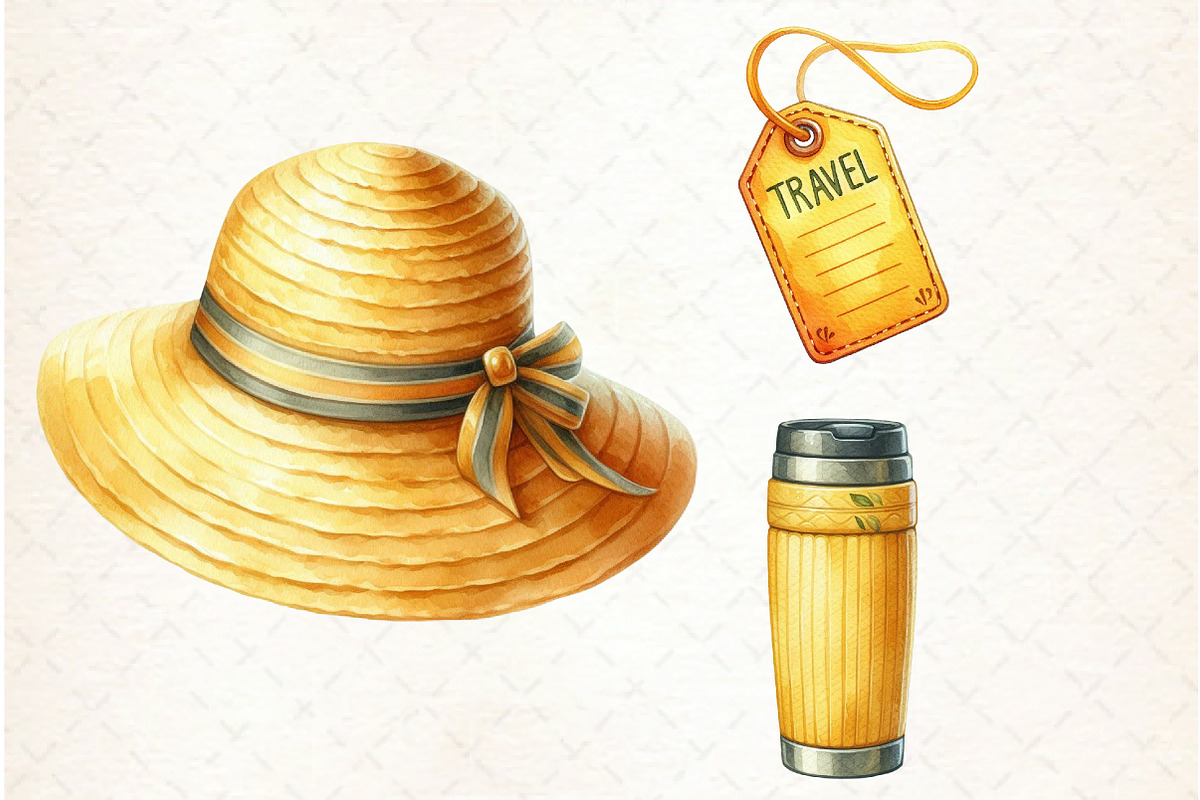 Cute Yellow Travel PNG, an Illustration by Libby Wishes (Photo 4 of 5)