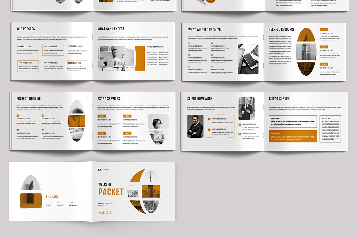 Client Welcome Packet Template, a Stationery Template by MightyDesign (Photo 3 of 6)