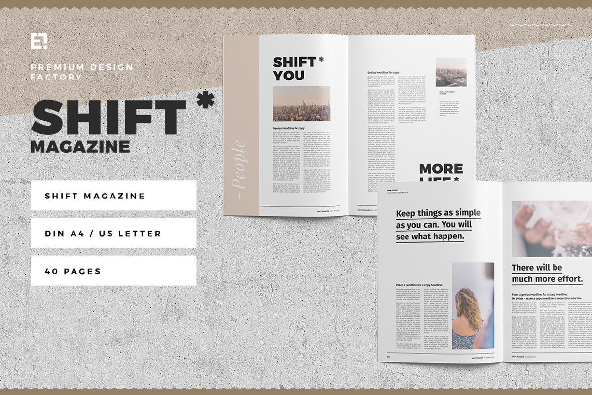 Shift Magazine, a Magazine Template by Egotype (Photo 3 of 26)
