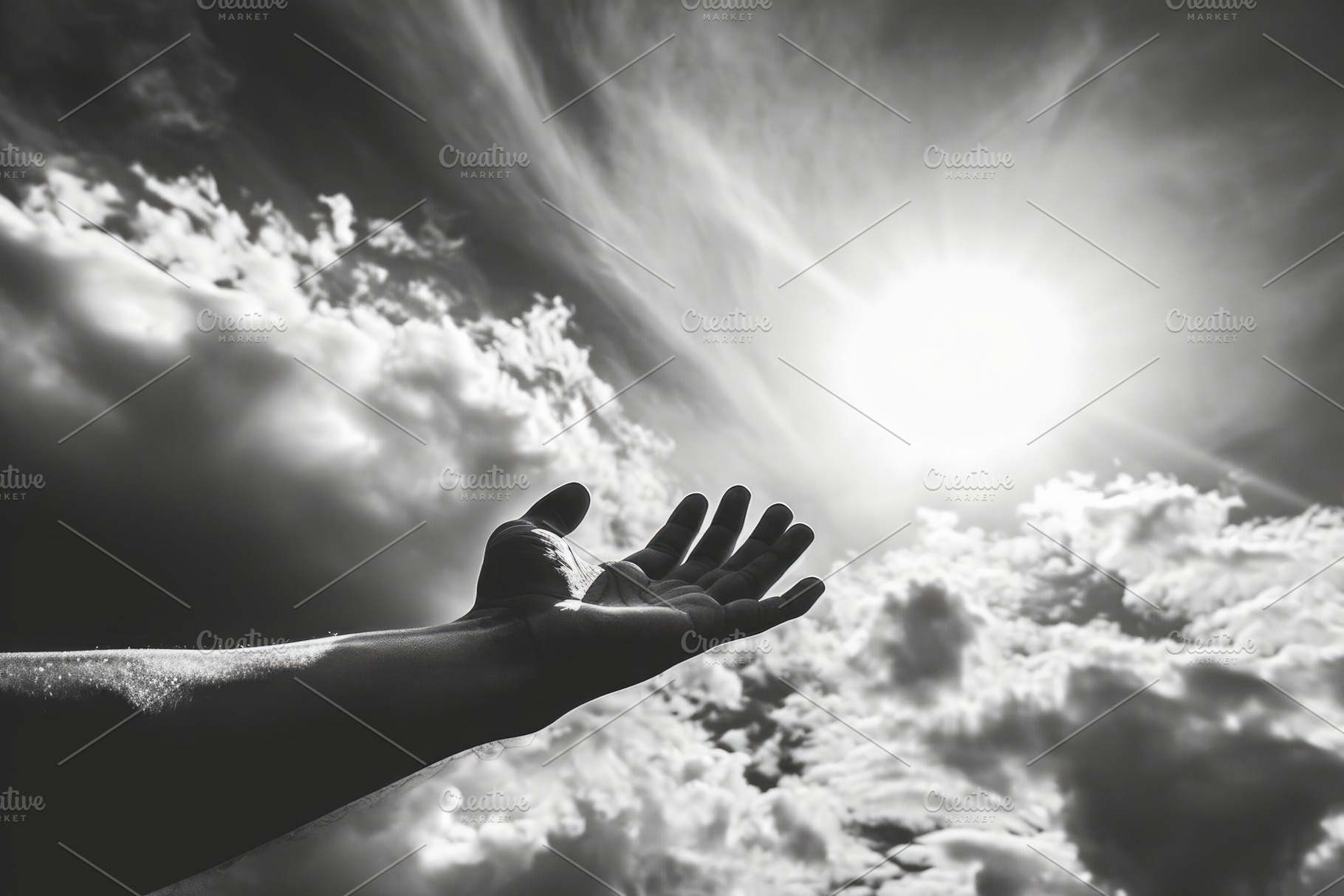 A persons hand stretches upwards aga, a Photo by Iftikhar Alam