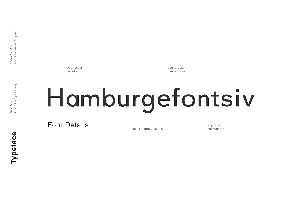 Gale - Feminine Geometric Sans Serif, a Sans Serif Font by Cassandra Cappello (Photo 3 of 7)