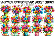 Whimsical Easter Flower Bucket Clipa, an Illustration by Designworld (Thumbnail 1 of 6)