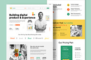 Digital Product Landing Page Design, a Landing Page Template by CreativeShaper (Thumbnail 1 of 6)
