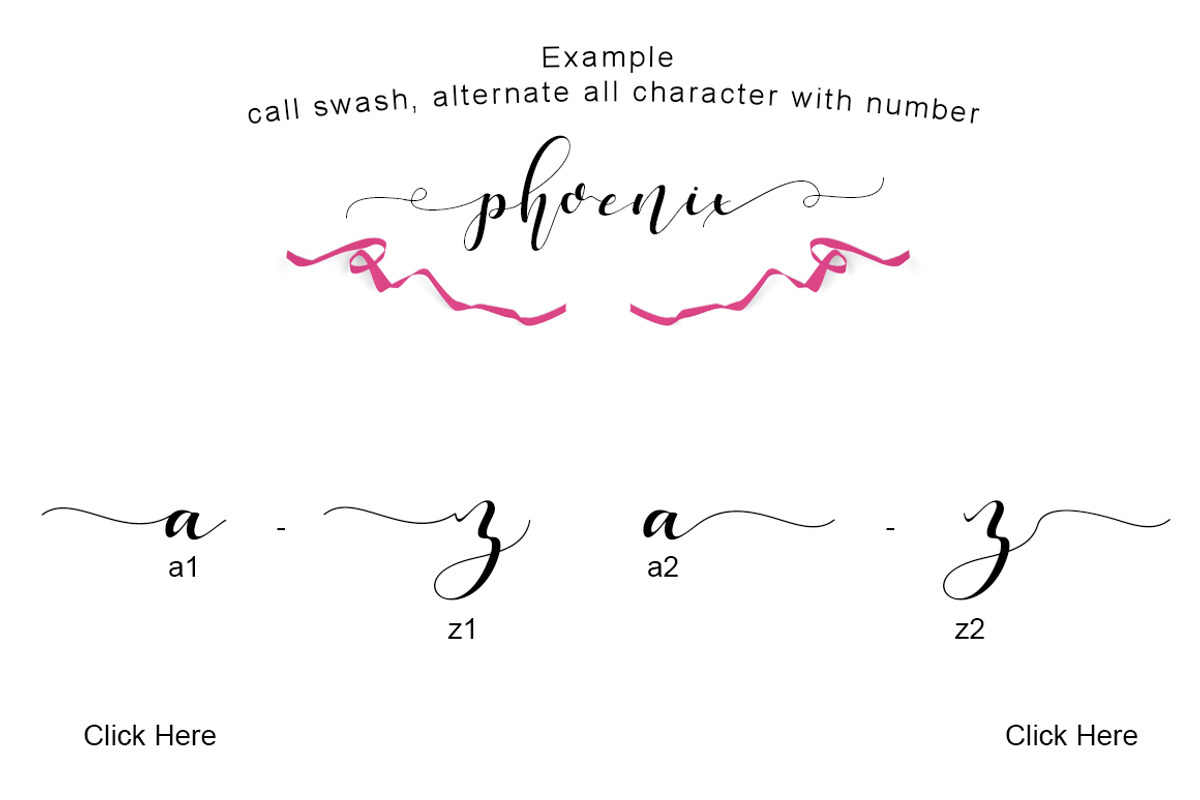 phoenix sweet calligraphy modern preview 2