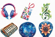Boho Music Clipart, an Illustration by Craft Nest (Thumbnail 5 of 6)
