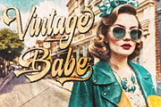 Retrobeat – Bold Retro Script Font, a Script Font by Letterara (Thumbnail 3 of 14)