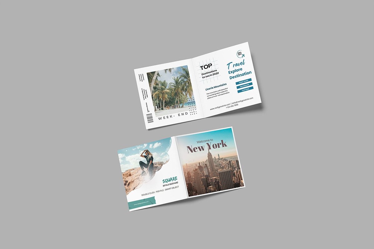 High Quality Square Bifold Mockup, a Brochure Template by lamorastudio (Photo 10 of 11)