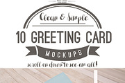 10 A7 (5x7) Greeting Card Mockups, a Product Mockup by Snark Heart (Thumbnail 2 of 2)