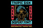 Tropic Sign Font, a Font by Kern Club (Thumbnail 4 of 4)