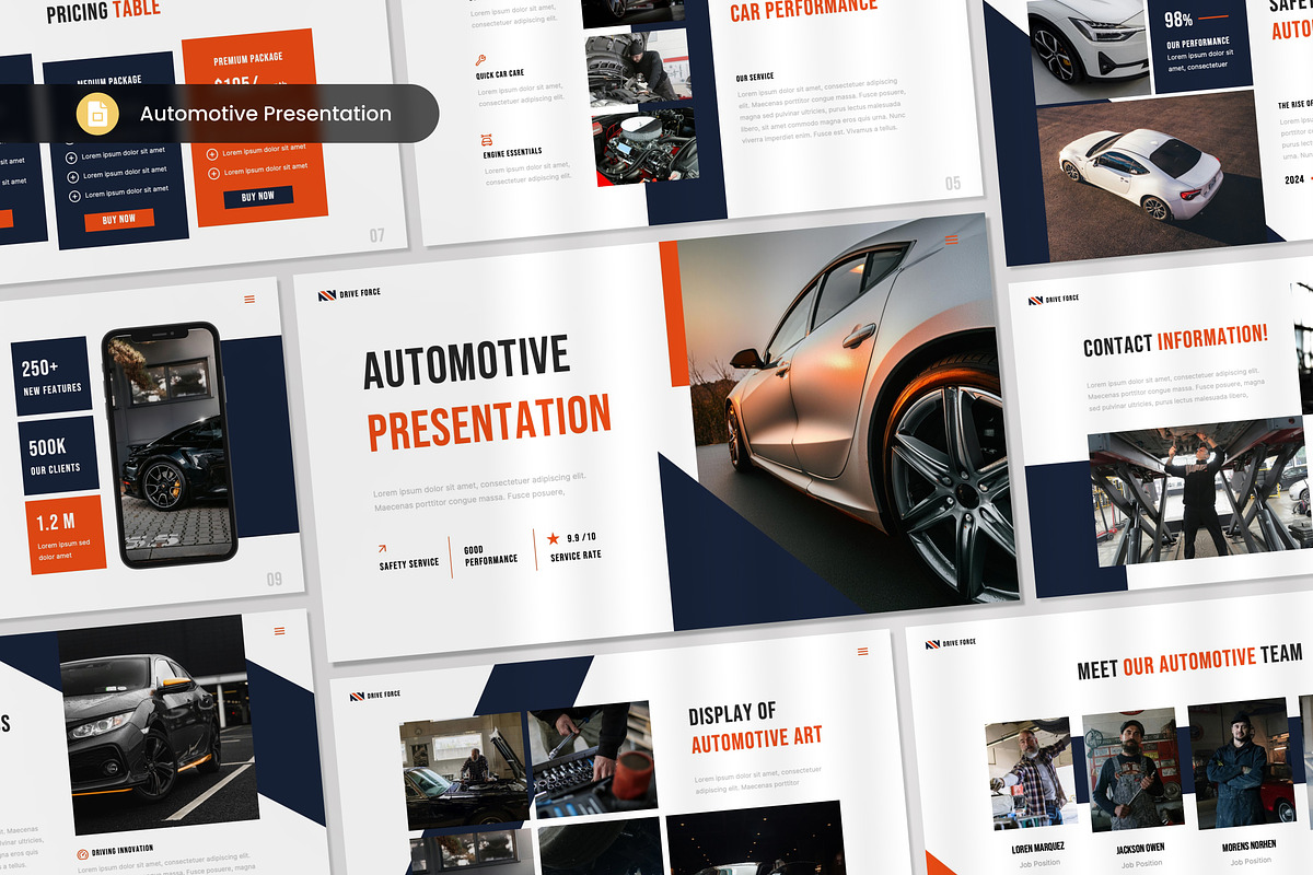Automotive Presentation Template, a Presentation Template by Antstheme (Photo 1 of 2)