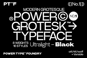 Power Grotesk Font Family