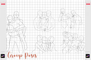 Procreate Pose Anime Body Brush Pack, a Brush Add-On by ArtPrintBabe (Thumbnail 10 of 12)