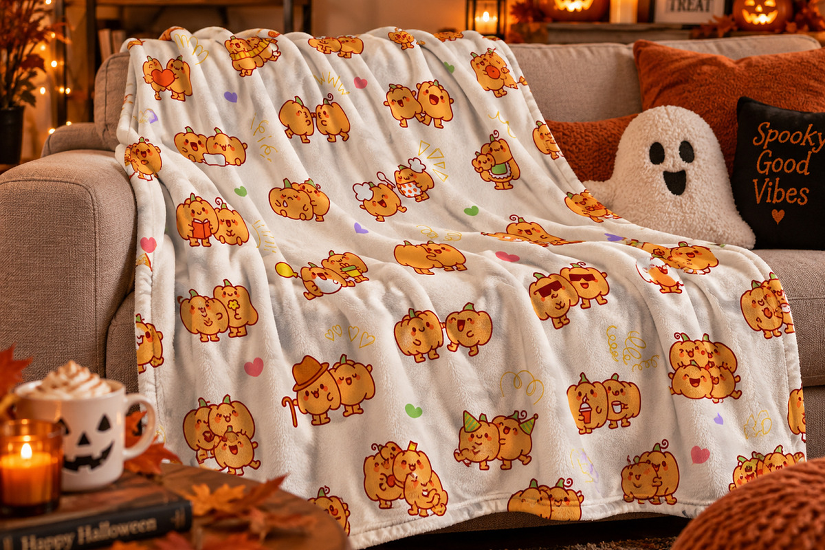 Pumpkin Friends Patterns, a Pattern Graphic by Palau (Photo 5 of 9)