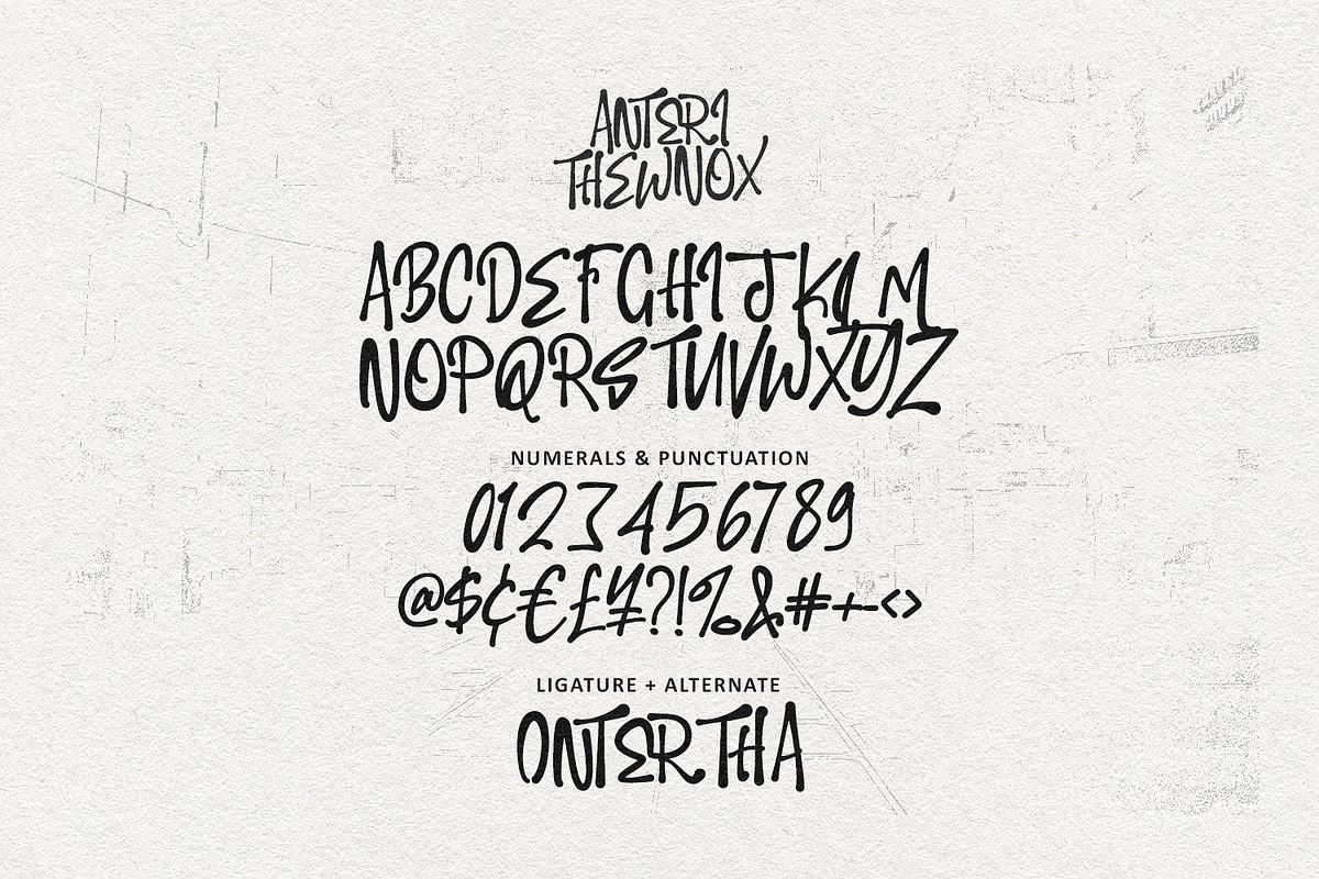 Anteri Thewnox Street Vibe Graffiti, a Handwritten Font by Maulana Creative (Photo 6 of 7)