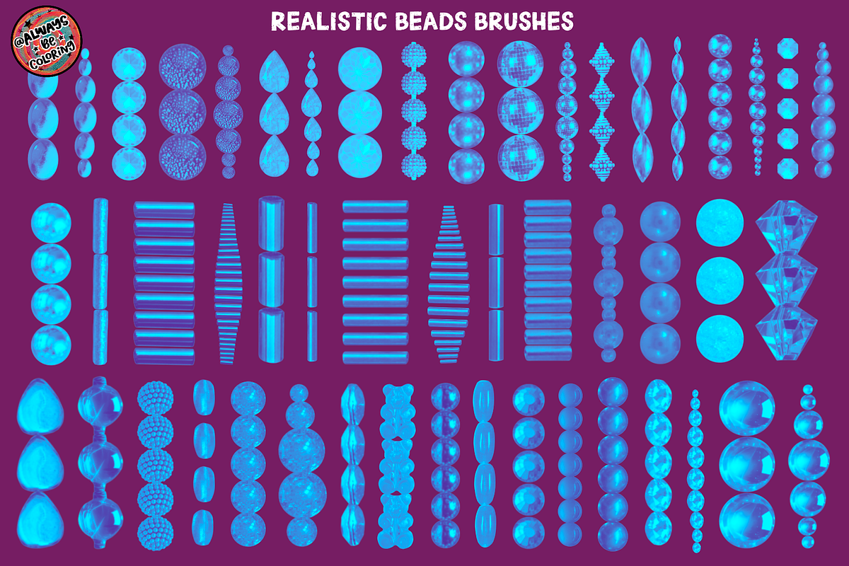 Procreate Bedazzled Brush Bundle, a Brush Add-On by AlwaysBeColoring