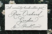 Rose Orchard Garden // Script Font, a Script Font by PeachCreme (Thumbnail 1 of 16)