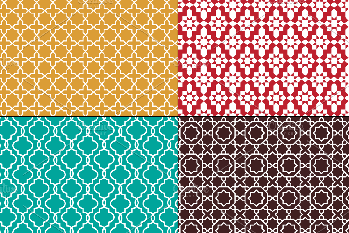 Seamless Moroccan Patterns preview 4
