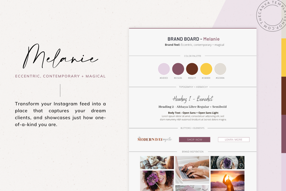 Melanie IG Squares Canva Templates, a Social Media Template by The Canva Template Shop (Photo 5 of 5)