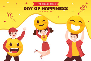 15 World Happiness Day Illustration