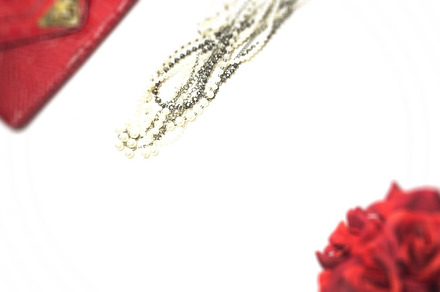 Simply Red: Rose & Pearl Mockup #1, a Background Photo by V The Spark