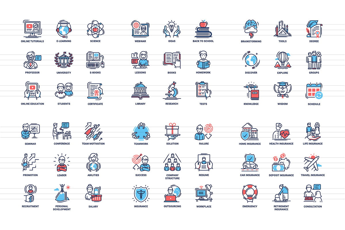 Business & Education Icons Super Set, an Outline Icon by Boyko Pictures (Photo 9 of 12)
