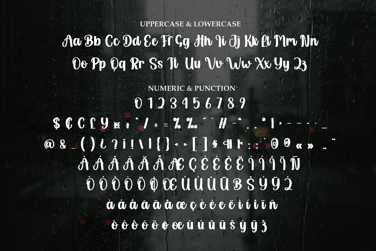 Rainy Day | Script Font, a Handwritten Font by Scratchones