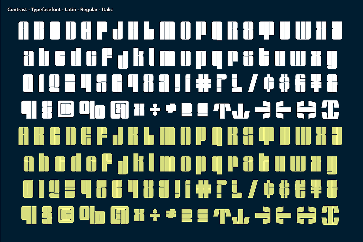 Contrast Font + Extras preview 2