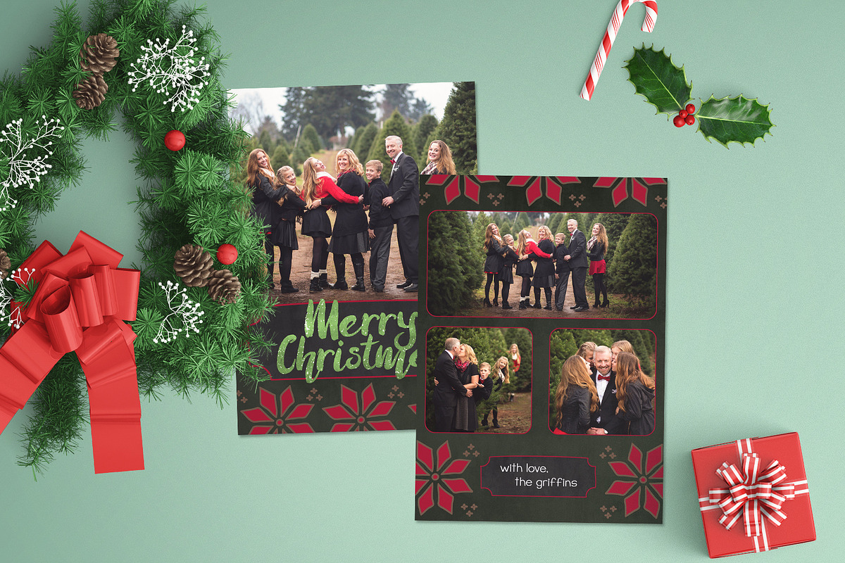 Christmas Card | Festive Pine, a Card Template by Sleeklens (Photo 1 of 4)