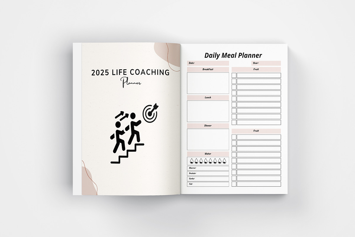 2025 Life Coaching Planner, a Stationery Template by Designmela01 (Photo 3 of 7)