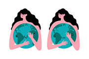 Sun and Earth set, a Healthcare Illustration by JULYMILKS (Thumbnail 2 of 3)