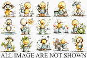 Whimsical Easter Duckling Clipart, an Illustration by Canvas Craft (Thumbnail 3 of 7)