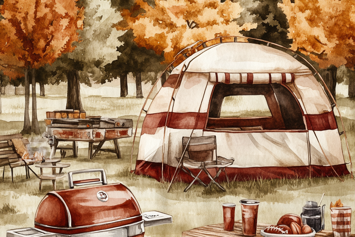 Vintage Autumn Morning Football, a Background Graphic by Printable Treasure (Photo 2 of 3)