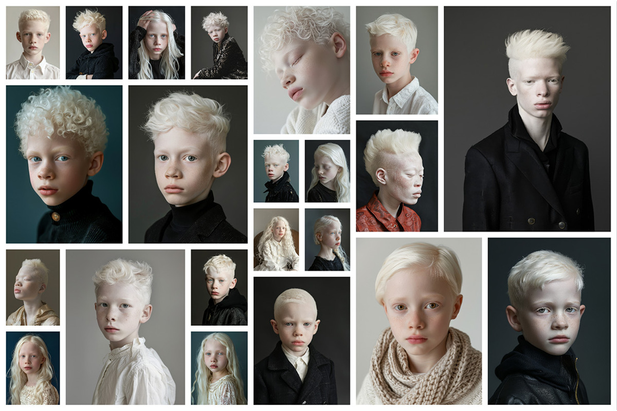 66 Albino persons, a Person Photo by Handmadefont (Photo 2 of 10)