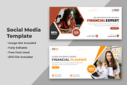 Financial Planner Social Media Cover, a Social Media Template by nandinigraphics (Thumbnail 2 of 2)