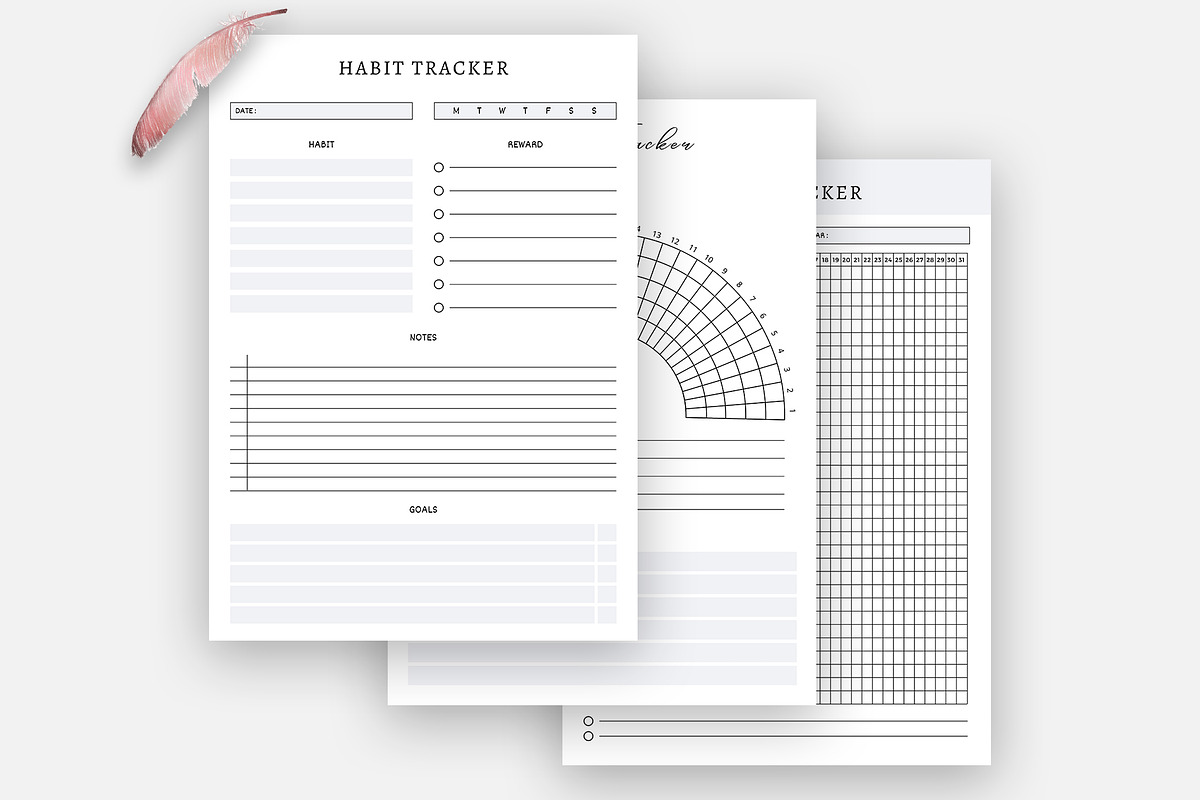 Canva Habit Tracker Bundle Pack, a Stationery Template by Design Zone (Photo 3 of 4)