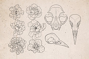 Procreate - Tattoo Basic Stencil Set, a Brush Add-On by DiBrush Studio (Thumbnail 6 of 8)