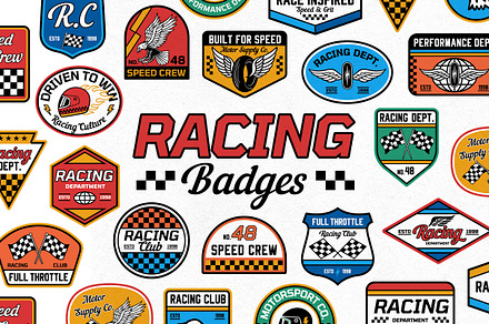 Racing Badges, a Branding & Logo Template by cd-design.co