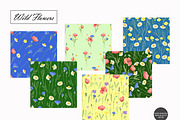 Wildflower Seamless Patterns, an Illustration by OlDm_Shop (Thumbnail 2 of 10)