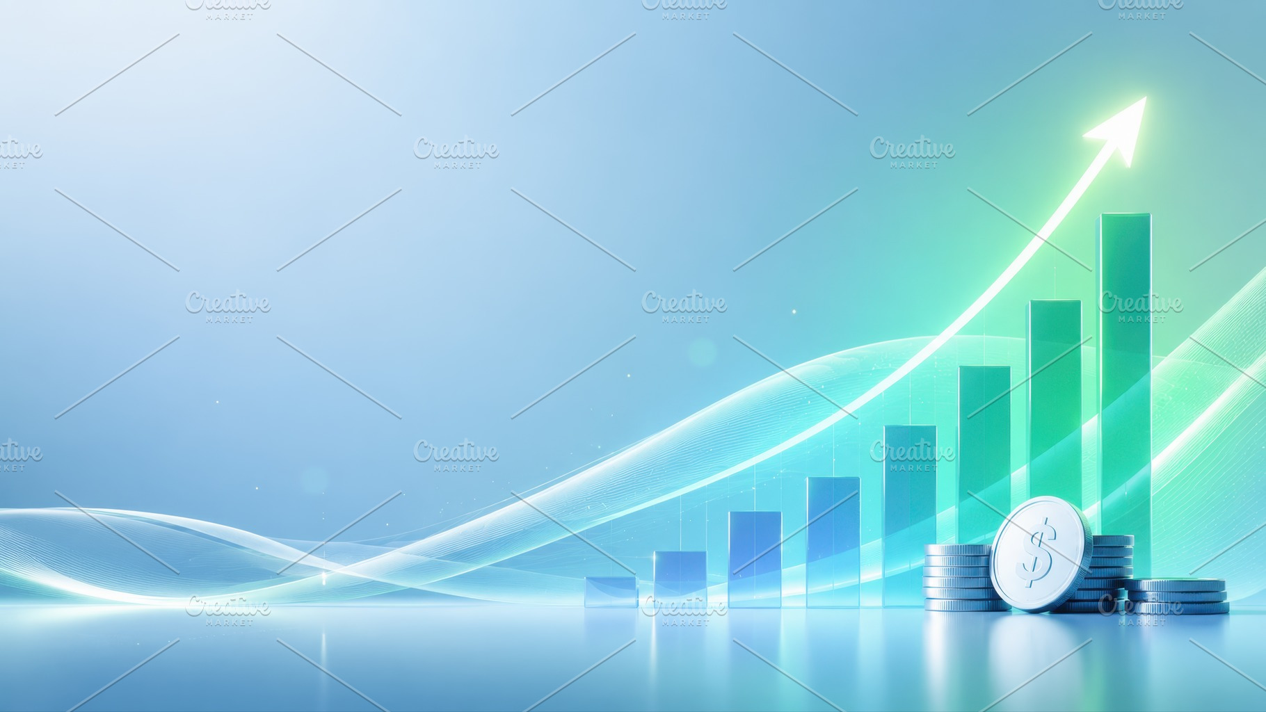 Showing growth in financial markets, a Photo by Beautiful things