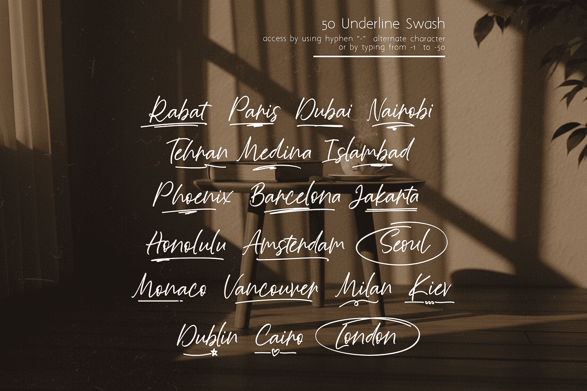 Moonlight Dreaming Handwritten, a Handwritten Font by Letterhanna Studio (Photo 2 of 11)