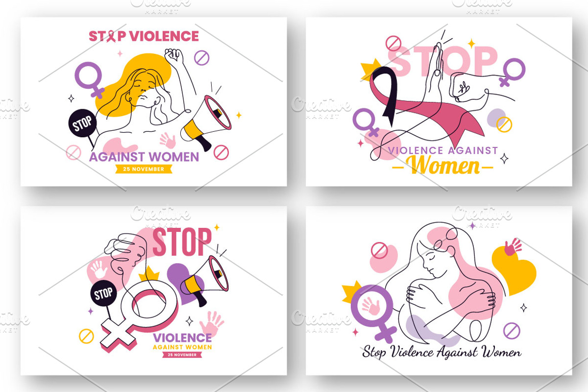 6 Stop Violence Against Women, a Person Illustration by denayunebgt (Photo 2 of 3)
