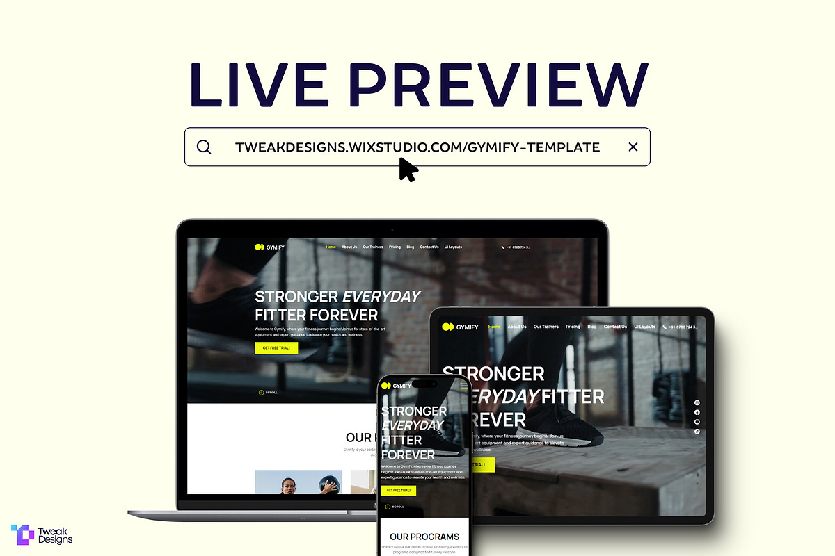 Gymify - Fitness Website Template, a Wix Template by TweakDesigns (Photo 5 of 5)