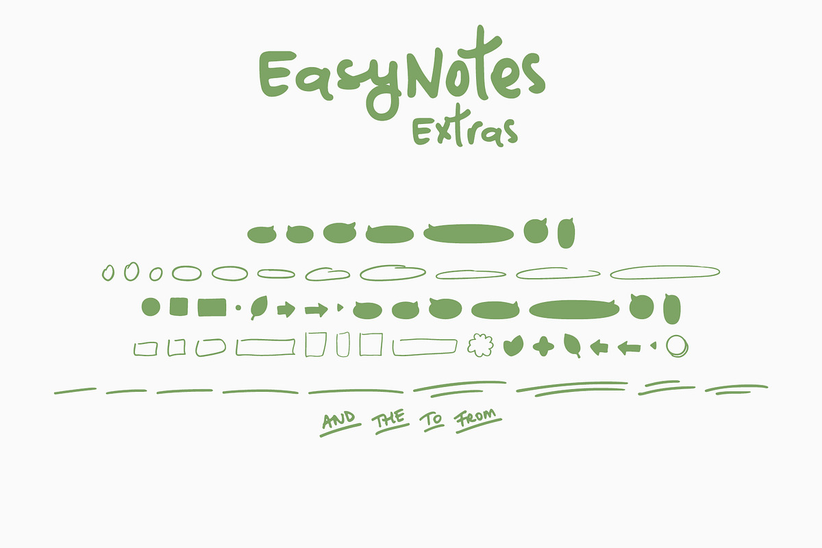 EasyNotes | Casual Handwritten Font, a Script Font by Ayca Atalay (Photo 10 of 11)